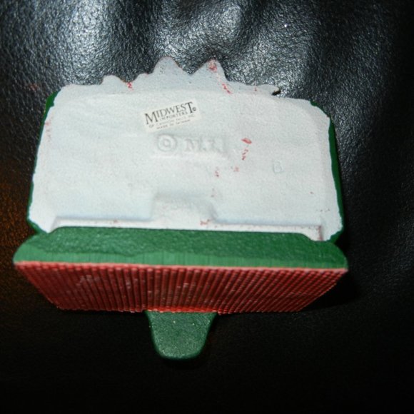 Vintage Holiday Vintage Midwest Cast Iron Merry Christmas Stocking